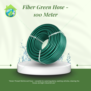 ท่อน้ำมอสเสริมแรงเกลียวสีเขียวหนา3ชั้น2มม. 3/4นิ้วยาว100ม. ปรับแรงดันได้ยืดหยุ่น - Product Image 4