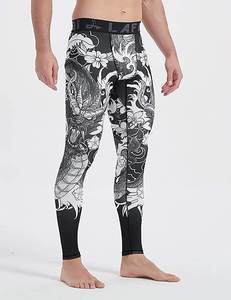 Designs uniques disponibles, spats de compression MMA unisexes, légers, en spandex/polyester, impression numérique sur le devant, vente en gros BJJ - Product Image 5