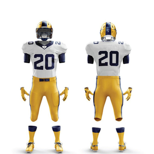 Uniformes de football américain de qualité professionnelle en gros, respirants et personnalisables avec impression par sublimation, couleurs et tailles personnalisées - Product Image 1