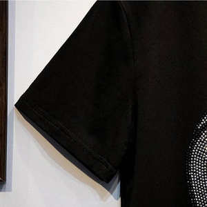 Camisetas ligeras y transpirables con diamantes de imitación para hombre, camisetas con diamantes de imitación hechos con diseño personalizado - Product Image 6