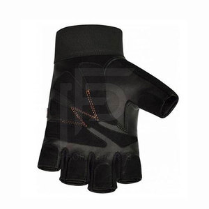 Unisex Black Brown Polyester Leather <b>Fitness</b> <b>Gloves</b> for Sports Exercise Weight Lifting Gym Training Bodybuilding Workout - Product Image 6