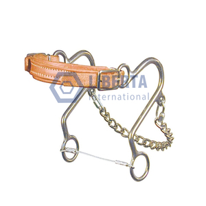 Combinación de acero inoxidable Hackamore, alambre trenzado de hierro, Boca de filete, broca de caballo, equipo de equitación suave, veterinario - Product Image 3