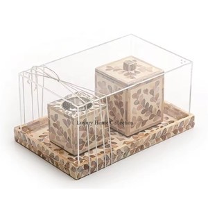 Juego de 3 centros de mesa, suministros de fragancia para el hogar y el hotel, quemador de incienso de madera hecho a mano indio y soporte al mejor precio - Product Image 2