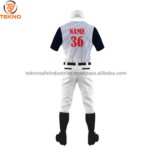 ชุดเครื่องแบบเบสบอลผ้าโพลีเอสเตอร์น้ำหนักเบาระบายอากาศได้ดีชุดเบสบอลแบบแห้งเร็วออกแบบโลโก้ได้ตามต้องการ - Product Image 5