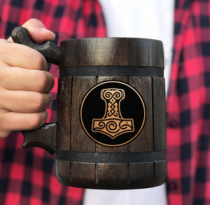 Wooden Beer <b>Mug</b> Personalized Christmas Gift Husband Gifts, Couples Gift, Christmas Gifts - Product Image 1