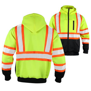 Chaqueta de Seguridad Reflectante para Construcción, Impermeable, Aislada, Talla Grande, Poliéster, Unisex, Ropa de Trabajo de Invierno, Alta Visibilidad - Product Image 2