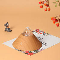 Fabricant chinois nouvelle saison Oem Grain de bois Ce Rohs plastique verre Mini ultrasonique sans eau aromathérapie Air diffuseur d'arôme