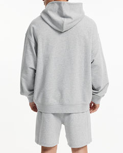 เสื้อฮู้ดสวมหัวแบบสวมหัวสำหรับทุกเพศขนาดพลัสไซส์ผ้าฝ้าย100% ทรงปกติปักโลโก้ดีไซน์แฟชั่นสำหรับผู้ชายสำหรับฤดูใบไม้ร่วง - Product Image 3