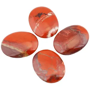 Excellent Quality Red Jasper Palm Stone Natural Stones Crystal Crafts Fairy Reiki Rocks Minerals Jade Feng Shui Gemstone Palm St