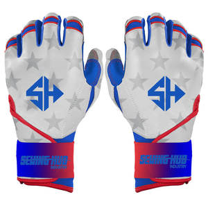 Gants de frappeur de baseball en cuir véritable de qualité supérieure sur mesure pour adultes et jeunes gants professionnels fabriqués à la main - Product Image 1