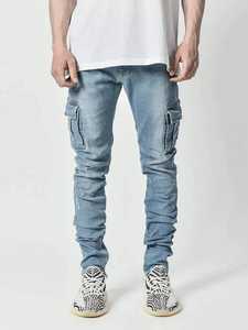 Dernière mode Jeans décontractés légers de couleur personnalisée pour hommes/Nouveaux jeans décontractés pour hommes de style streetwear à vendre - Product Image 3