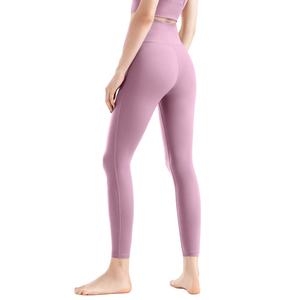 Vente en gros de leggings de yoga de qualité supérieure avec ceinture pliable coupe confortable tissu extensible doux pleine longueur & Options Capri - Product Image 4