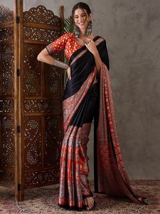 Fabricant et fournisseur de saris en soie attrayants de Surat, vêtements pour femmes indiennes, en stock, délai de livraison d'échantillon de 7 jours non pris en charge - Product Image 4
