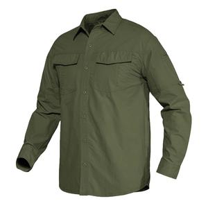 Chemises de pêche confortables respirant à manches longues chemise de pêche pour hommes chemise de Camping personnalisée étiquettes de Logo OEM prix usine - Product Image 3