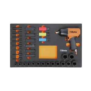 ชุดไขควงนิวเมติกขนาด1/2นิ้วและช่องเสียบของเครื่องจักรในถาด EVA แบบอ่อนชุดเบต้า - Product Image 1