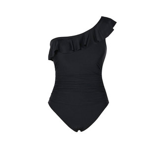 ชุดว่ายน้ำชิ้นเดียวพร้อมตัวอักษรพิมพ์ฤดูร้อนชุดว่ายน้ำไหล่ข้างเดียว - Product Image 6