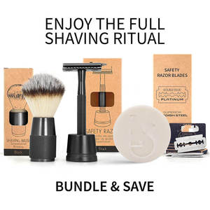 Metal Shaving Set Double Edge Safety Razor <b>Mens</b> <b>Grooming</b> Shaving <b>Kit</b> / <b>Men's</b> Shaving Set Double Edge Safety Razor - Product Image 4