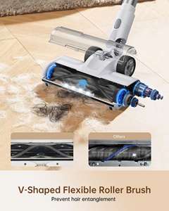 مكنسة كهربائية لاسلكية قوية قابلة للشحن مع شاشة LED لتنظيف شعر الحيوانات الأليفة من السجاد والأرضيات الخشبية - Product Image 3