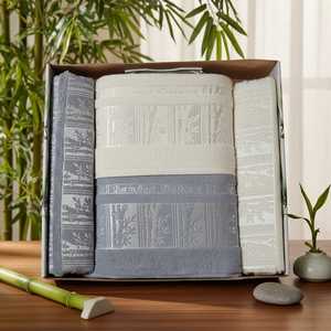 Juego de Toallas de Hotel de Bambú y Algodón de 4 Piezas, 50x80 70x135cm, 550 GSM, Premium, Absorbentes, Ecológicas y Antibacterianas, Venta al Por Mayor - Product Image 3