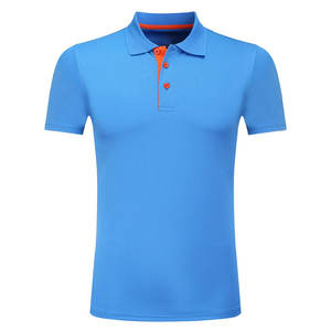 Polo de golf confortable à coupe ajustée en 100% coton pour hommes, haut anti-rides, en laine, décontracté, à imprimé solide - Product Image 1