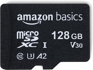 Carte mémoire Micro SDXC avec adaptateur pleine taille, A2, U3, Classe 10, vitesse de lecture jusqu'à 100 Mo/s, 128 Go, noire - Product Image 5