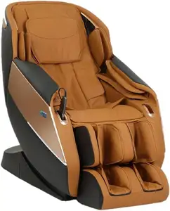 新款零重力系统按摩椅黑色Pu皮革全身零重力按摩椅全身智能4d按摩椅