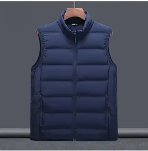 Logotipo personalizado moda invierno cremallera sin mangas cuello alto deportes Casual hombres Softshell chaleco polar - Product Image 5