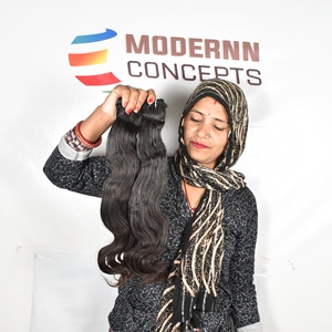 Extensiones alineadas de cutícula cruda virgen India Bodywave de origen proveedor Onda natural vietnamita similar Sin procesamiento químico - Product Image 2