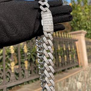 Chaîne cubaine de luxe Hip Hop avec diamants ronds pour hommes - Product Image 4