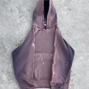 Sweat-shirt vintage personnalisé, délavé, pour homme, délavé à l'acide, peinture éclaboussée, décoloré par le soleil, sans cordon - Product Image 5