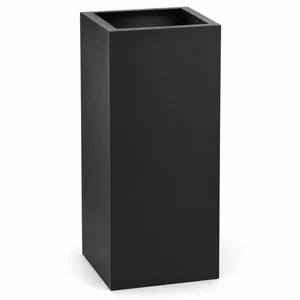 Jardinière carrée haute en fibre de verre Fida - Product Image 1