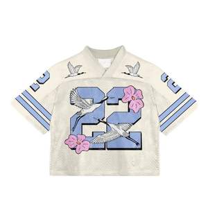 Maillot de football américain personnalisé avec logo, haute qualité, pour homme, court, respirant, anti-humidité, imprimé par sublimation, été - Product Image 6