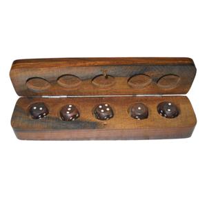 Design unique Article décoratif pour la maison Jeux en bois Forme carrée Dés Boîte en bois Incrustation Poli Sesham Bois Article de haute qualité - Product Image 2