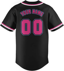 เสื้อเบสบอล OEM คุณภาพสูง ผลิตจากผ้าสแปนเด็กซ์/โพลีเอสเตอร์ ปรับแต่งได้ ปิดกระดุมทั้งตัว พิมพ์ลาย ระบายอากาศได้ดี ลายเรียบ ซอฟต์บอล ไซส์ใหญ่ - Product Image 3