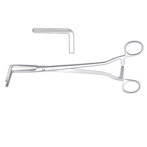 Instrument chirurgical en acier inoxydable de qualité Wertheim Atrauma pince vaginale 25 cm de long pince à angle droit par HEXA CARE - Product Image 1