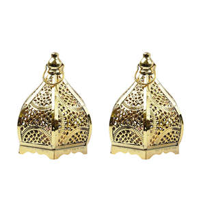 Handmade Metal <b>Moroccan</b> <b>Lantern</b> Table Top Wedding Centerpiece Ramadan Decor From India - Product Image 2