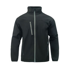 Veste à capuche d'hiver unisexe décontractée en crochet avec fermeture éclair personnalisée, coupe-vent, imperméable, en toile souple, doublée de coton - Product Image 3