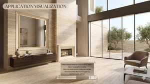 2026 Cem Marble Navona Travertino Losa de Corte Veteado Mate Beige Crema Grado 1 Venta al por Mayor Directa de Fábrica Denizli Suelo de Piedra Natural - Product Image 2