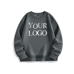 Sudadera de Alta Calidad para Hombre – Cuello Redondo de Felpa de Poliéster/Algodón, Dobladillo sin Rematar, Logotipo Personalizado con Serigrafía, Venta al Por Mayor OEM - Product Image 2