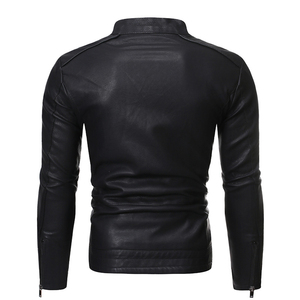 Chaquetas Negras Profesionales Hechas a Mano con Piel de Vaca Genuina, Impermeables, Transpirables y Elegantes para Hombre, Abrigos de Invierno para Motociclistas - Product Image 3