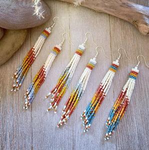 Boucles d'oreilles en perles de verre pour mariage et événements - Product Image 6