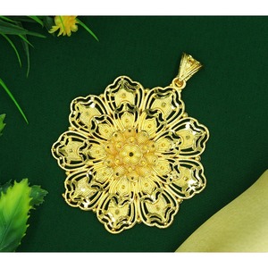 Pendentif breloques dubai indien à la mode plaqué or pendentif ensemble de bijoux de mode bijoux pendentif - Product Image 4