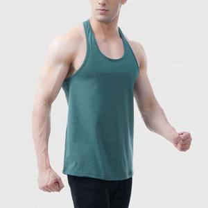 Camisetas sin mangas de algodón para hombre, precio al por mayor, camisetas sin mangas de informales Color personalizado con cuello redondo, camisetas deportivas de entrenamiento de verano para hombre - Product Image 5