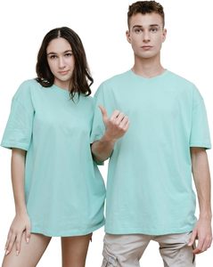 Camiseta en blanco de algodón 100% de alta calidad para hombre, ropa de calle holgada, ropa de calle Boxy de gran tamaño, camisetas informales - Product Image 1