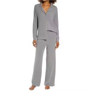 Pijama de algodón 100% para mujer, conjunto de pijamas con botones, 2 piezas, conjunto largo corto de algodón 100%, pijamas personalizados para mujer, ropa de dormir 2026 - Product Image 3
