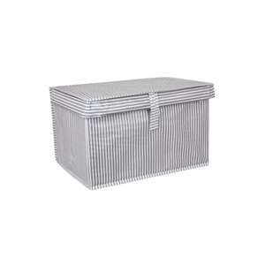 Caja Organizadora Multiusos para Ropa Alas Mini, Individual, Gris a Rayas, 40x30x26 cm - Product Image 2