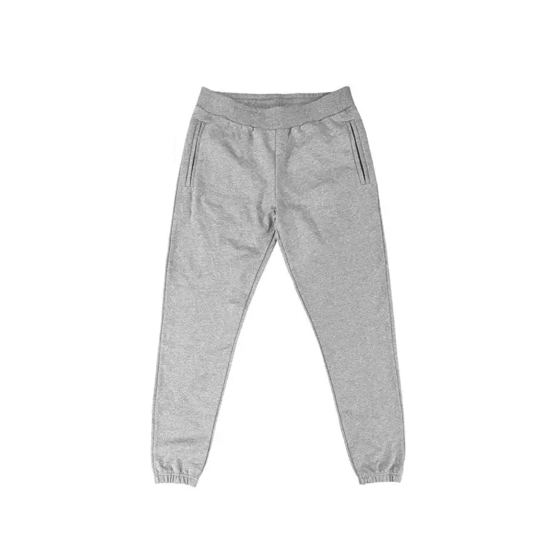 Wholesale High Quality Heavyweight 330gsm Fleece Blank Sweat Pants Man Custom Printed Plain Gray Men's Sweatpants With Your Tag