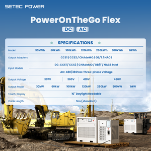 BESS mobile |   Système de stockage d'énergie <span class=keywords><strong>commercial</strong></span> de 30 kWh à 120 kWh |   Chargeur rapide DC haute puissance pour flotte de véhicules électriques et chantier de construction - Product Image 1