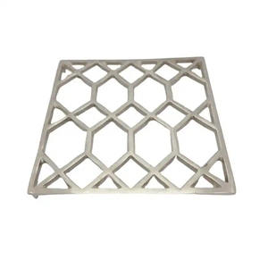 Tabletop Decorative Aluminum Square <b>Trivet</b> With Nickel Silver Color Heat Resistant <b>Trivet</b> <b>Pan</b> Protecting <b>Trivet</b> - Product Image 1
