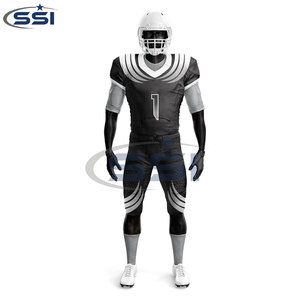 Uniformes de football américain pour hommes adultes sur mesure en gros, respirants, meilleur design de maillot pour les équipes, sérigraphie 100% - Product Image 5